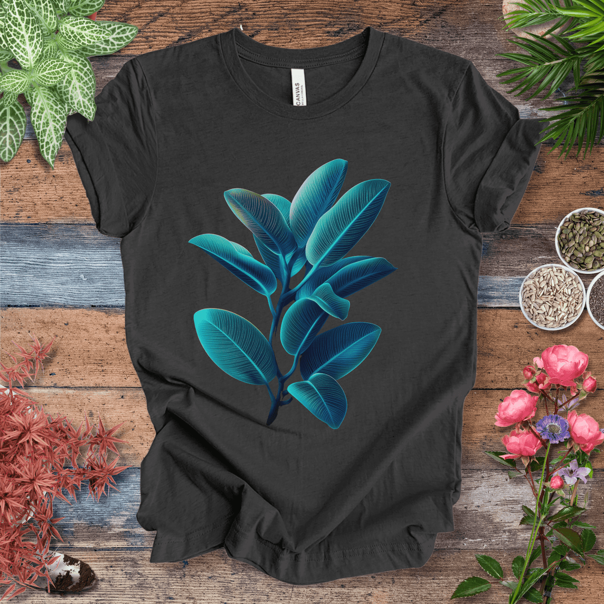 Rubber Tree Plant Aesthetic T-Shirt Gift For Plant Lover
