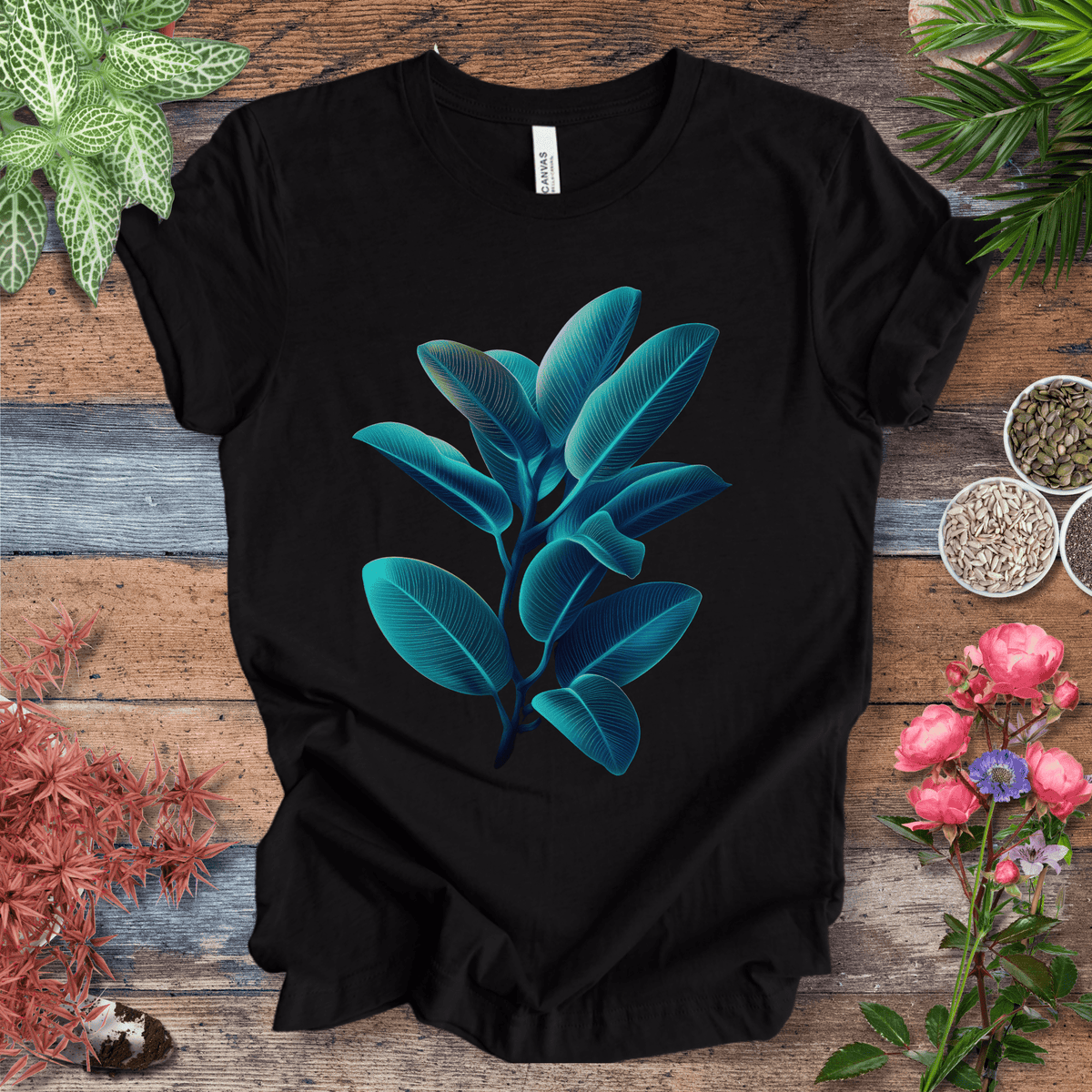Rubber Tree Plant Aesthetic T-Shirt Gift For Plant Lover