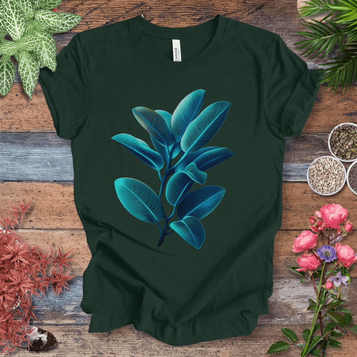 Rubber Tree Plant Aesthetic T-Shirt Gift For Plant Lover