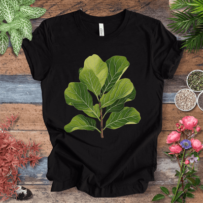 Realistic Fiddle Leaf Fig T-Shirt Gift For Plant Lover