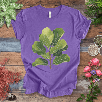 Realistic Fiddle Leaf Fig T-Shirt Gift For Plant Lover