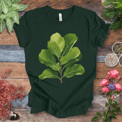 Realistic Fiddle Leaf Fig T-Shirt Gift For Plant Lover
