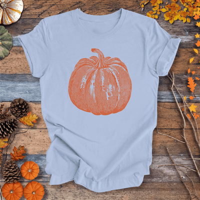 Pumpkin Vibes Fall T-Shirt – Vintage Autumn Graphic | Unisex Cotton Gift For Plant Lover
