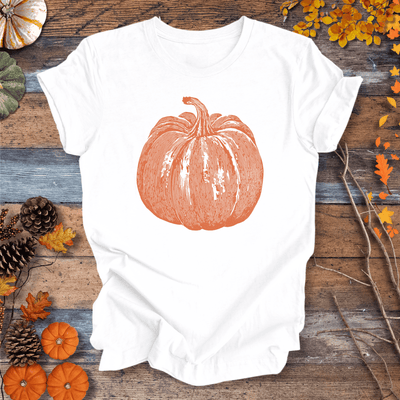 Pumpkin Vibes Fall T-Shirt – Vintage Autumn Graphic | Unisex Cotton Gift For Plant Lover