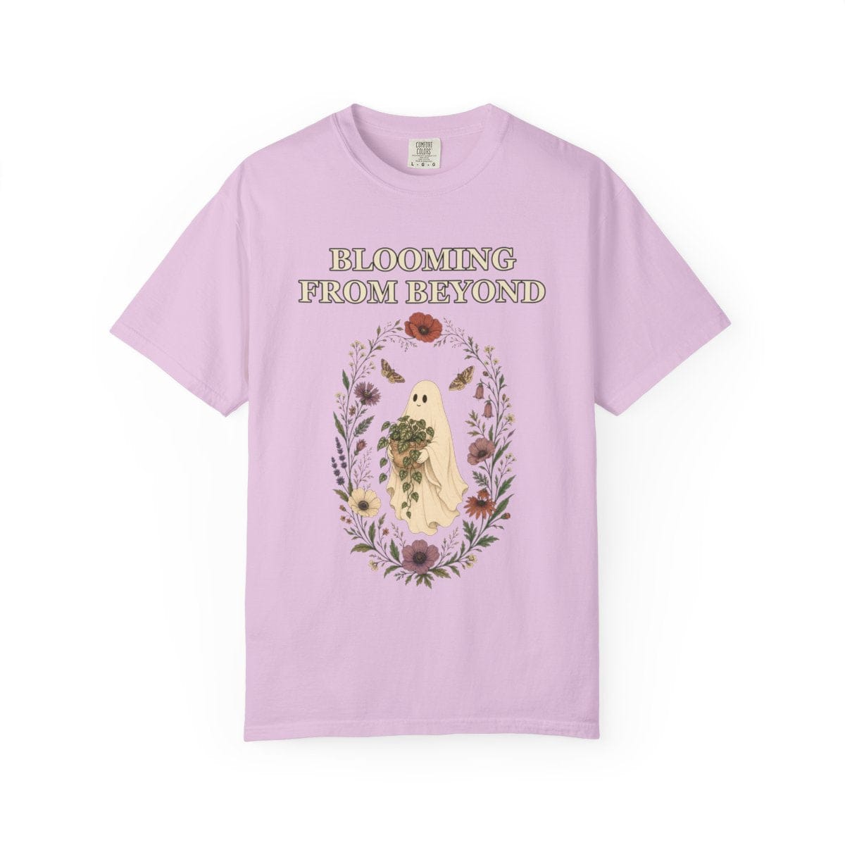 Floral Ghost Halloween Shirt - Cottagecore Plant Tee Gift For Plant Lover