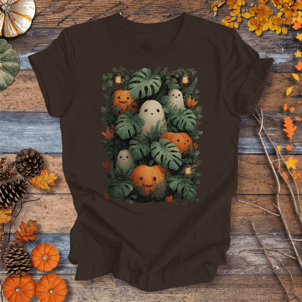 Pumpkin Vibes Fall T-Shirt | Botanical Vibes Plant Lover Tee Gift For Plant Lover