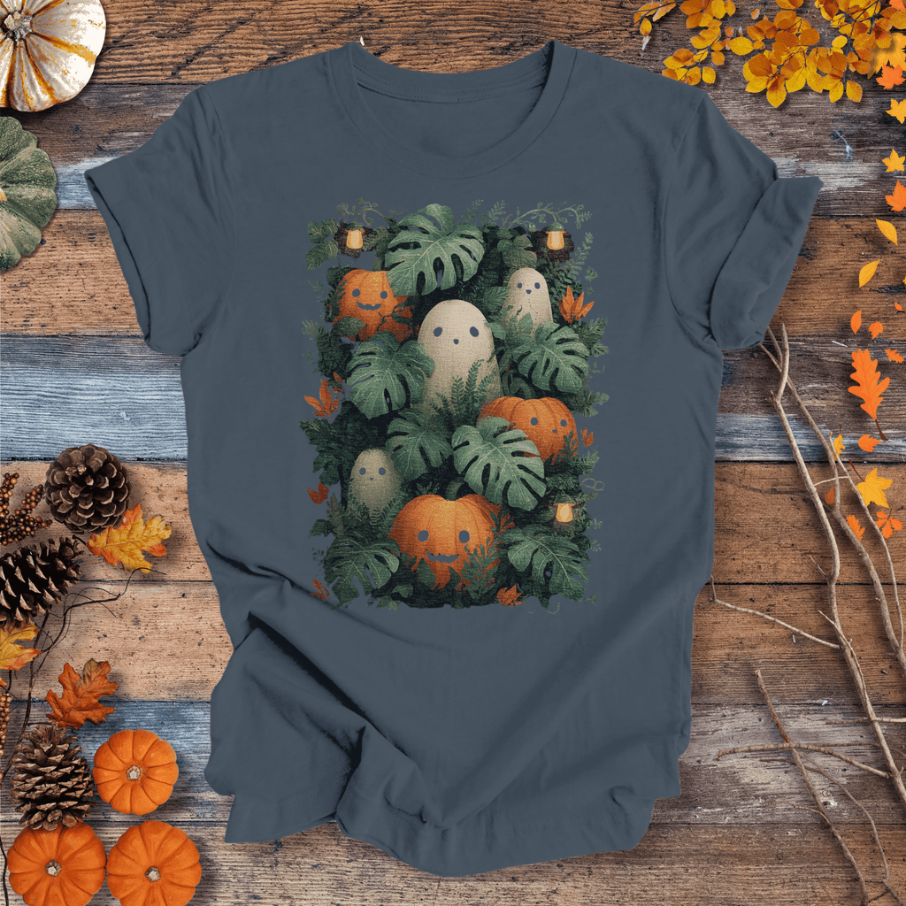 Pumpkin Vibes Fall T-Shirt | Botanical Vibes Plant Lover Tee Gift For Plant Lover