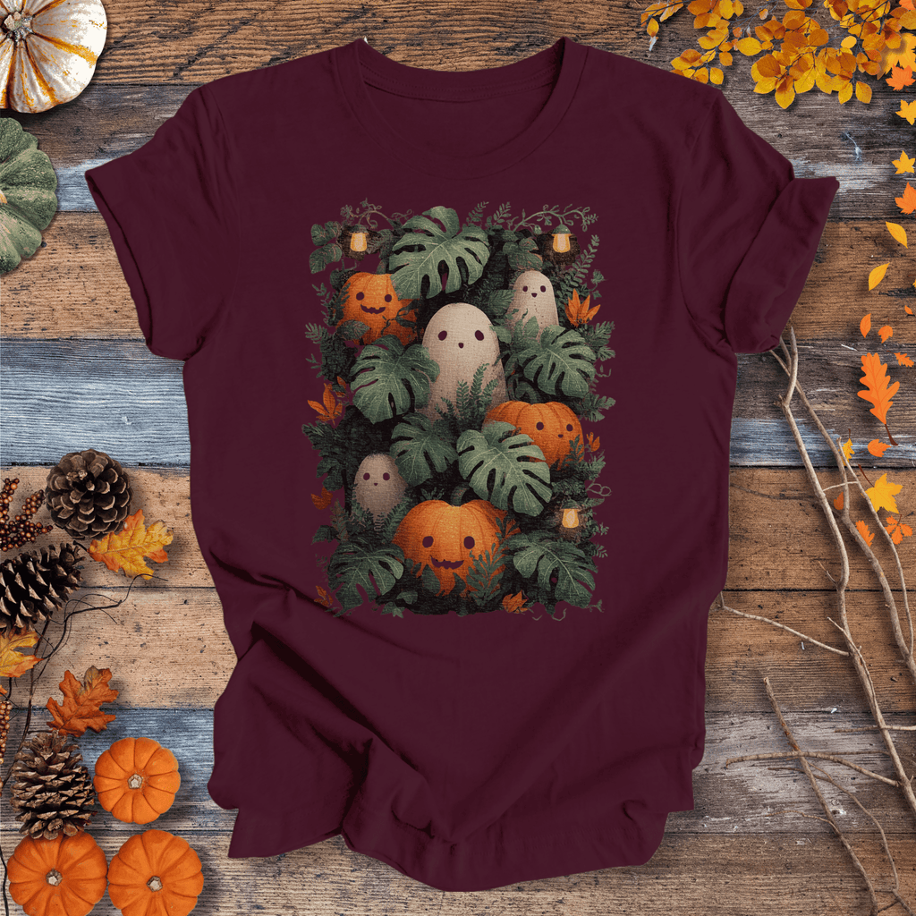 Pumpkin Vibes Fall T-Shirt | Botanical Vibes Plant Lover Tee Gift For Plant Lover