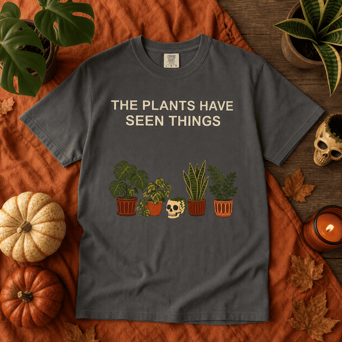 Funny Houseplant Halloween Shirt - Plant Parent Tee Gift For Plant Lover