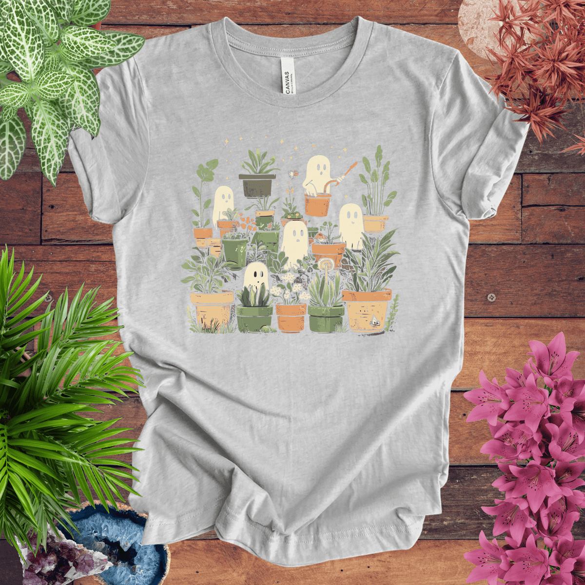 Ghostly Greenery T-Shirt Gift For Plant Lover