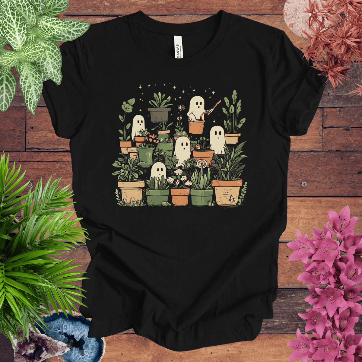 Ghostly Greenery T-Shirt Gift For Plant Lover