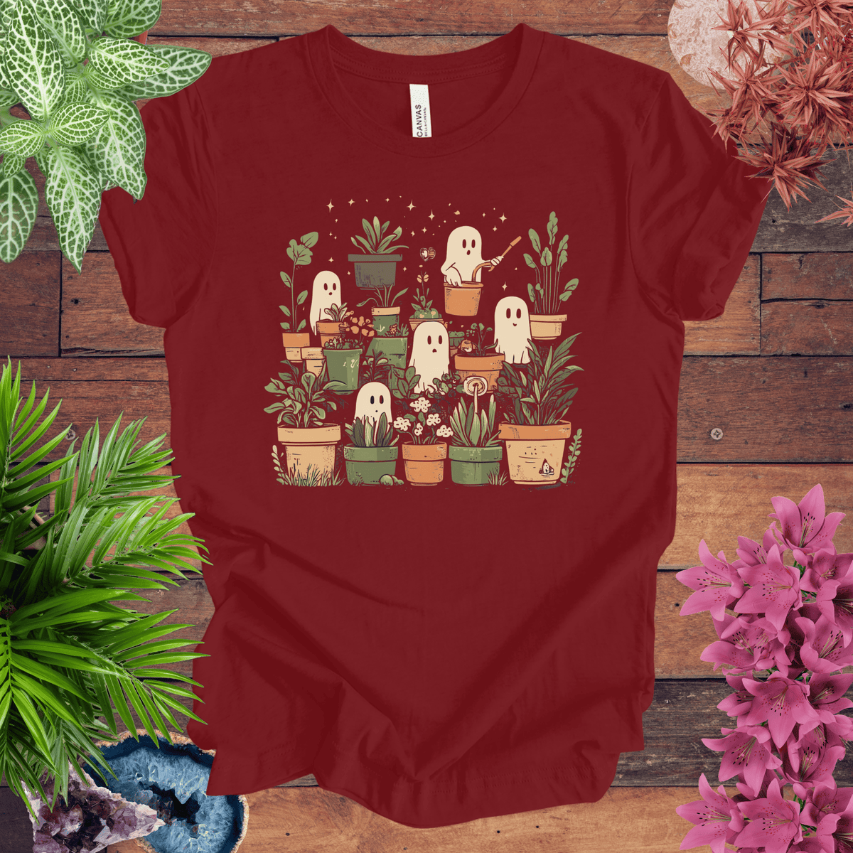 Ghostly Greenery T-Shirt Gift For Plant Lover