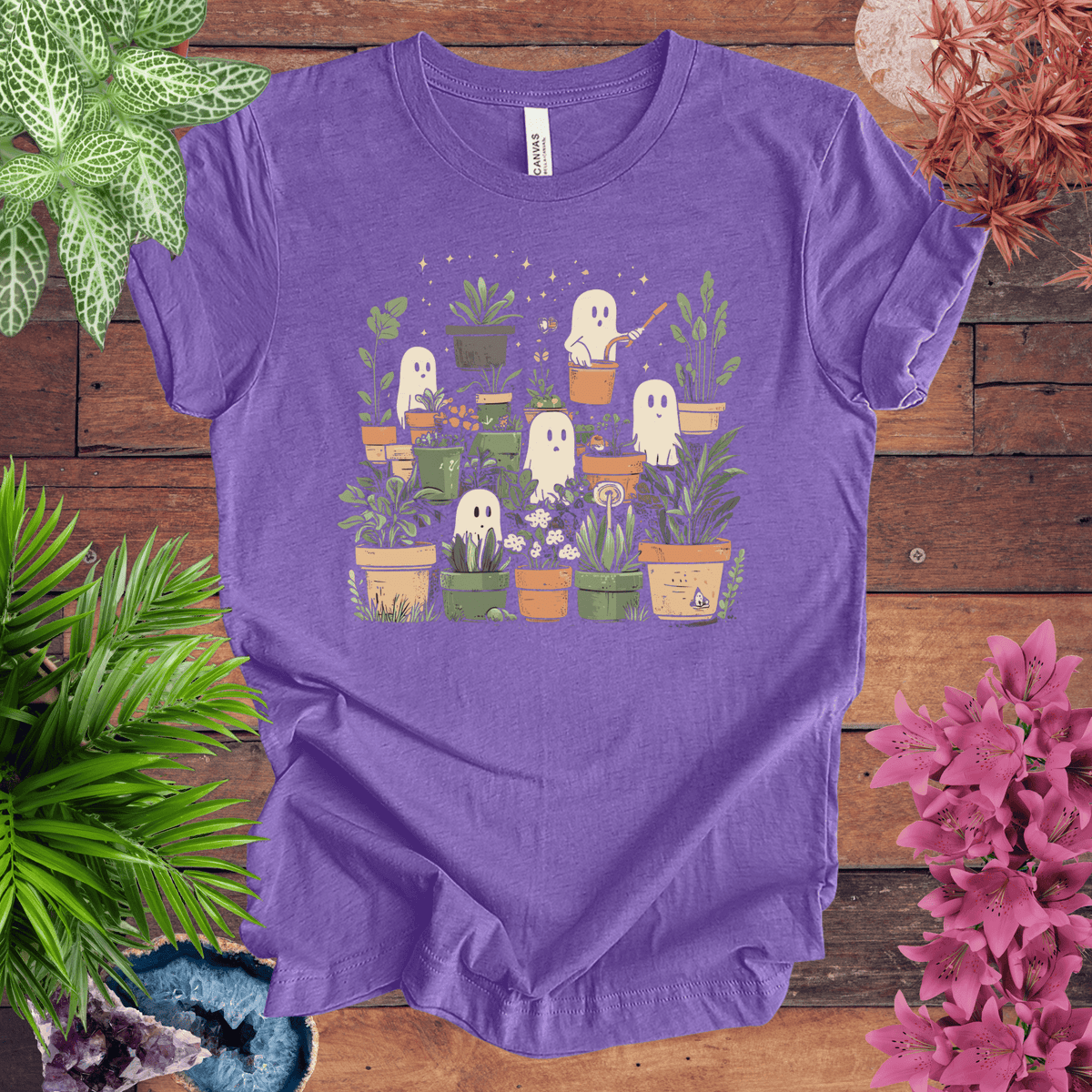 Ghostly Greenery T-Shirt Gift For Plant Lover