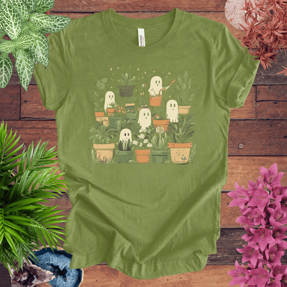 Ghostly Greenery T-Shirt Gift For Plant Lover