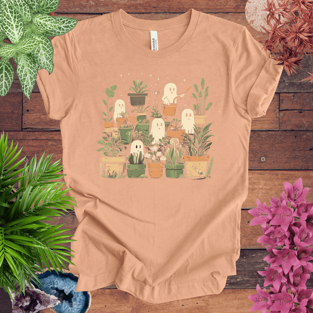 Ghostly Greenery T-Shirt Gift For Plant Lover