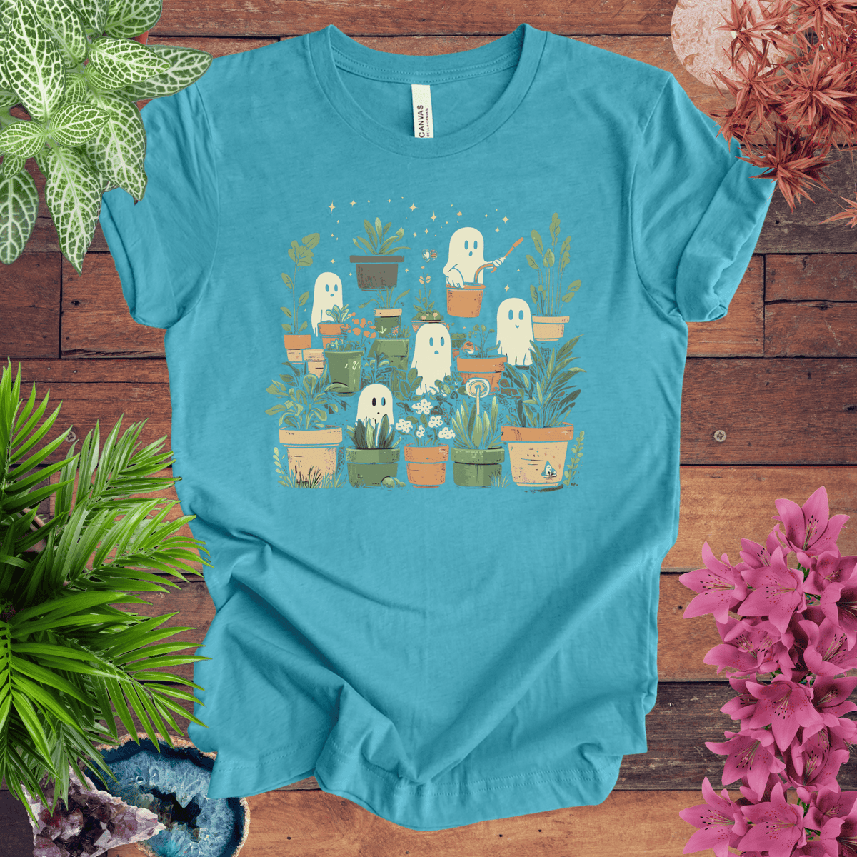 Ghostly Greenery T-Shirt Gift For Plant Lover