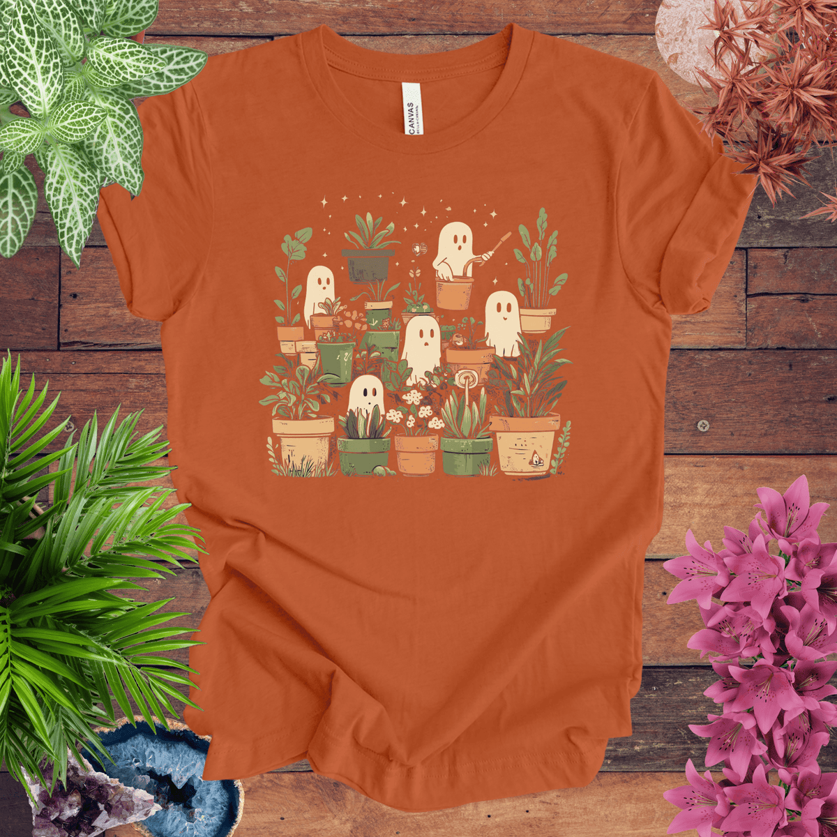 Ghostly Greenery T-Shirt Gift For Plant Lover