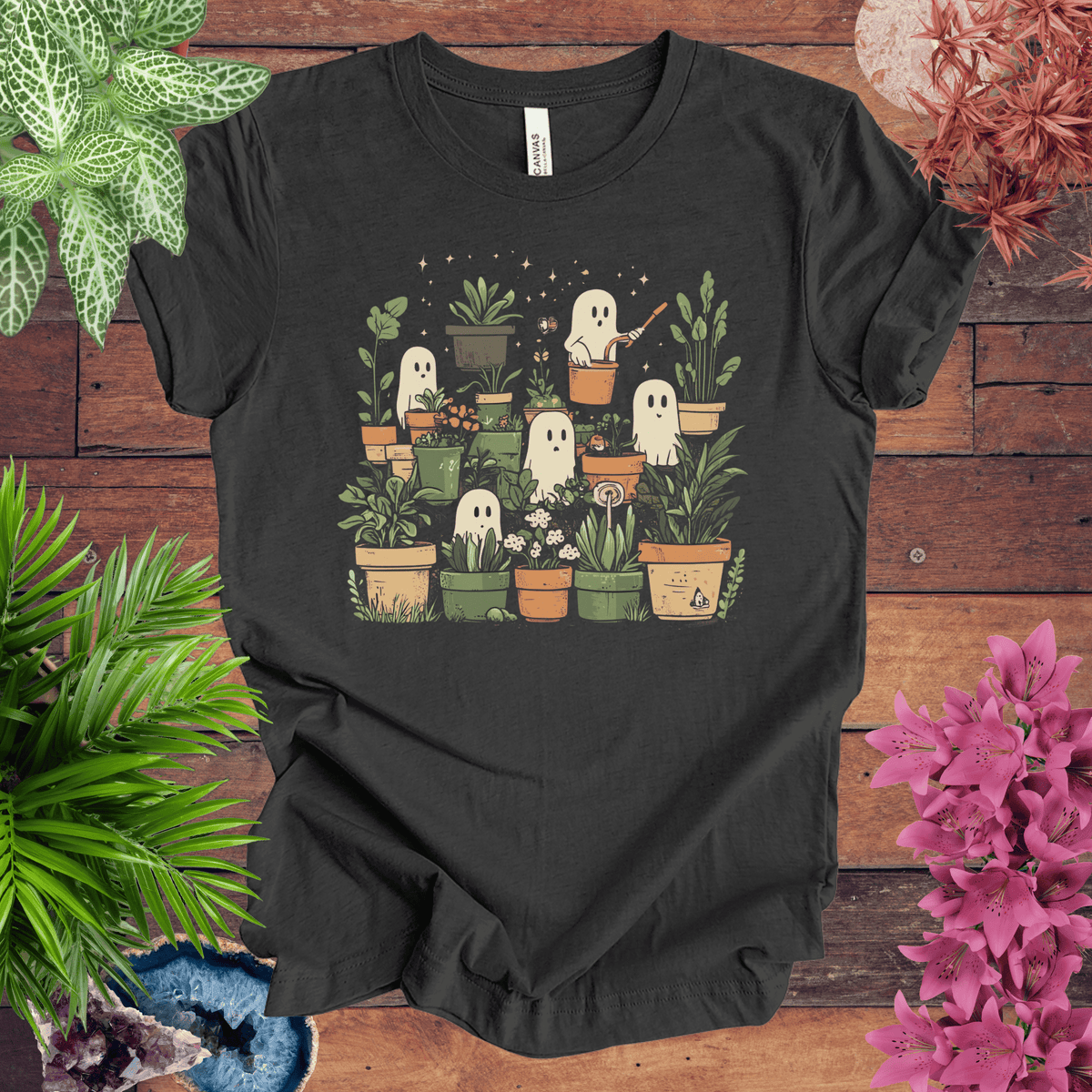 Ghostly Greenery T-Shirt Gift For Plant Lover