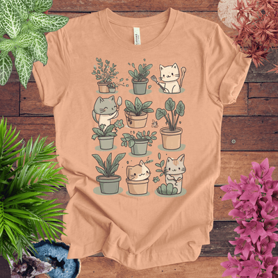 Mischievous Kitties Garden Helpers T-Shirt Gift For Plant Lover