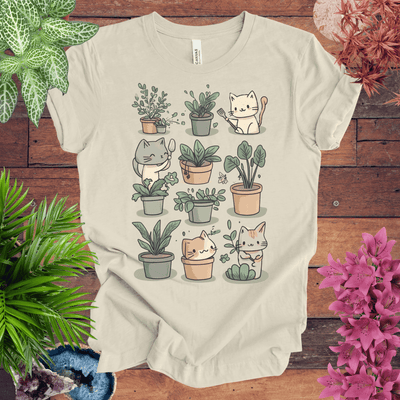 Mischievous Kitties Garden Helpers T-Shirt Gift For Plant Lover