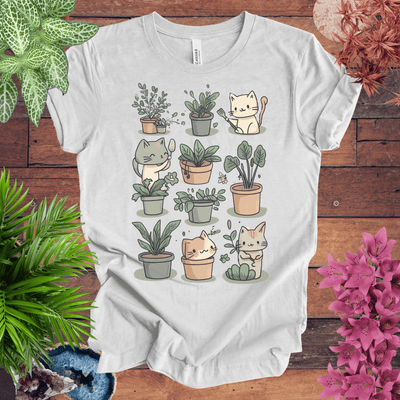 Mischievous Kitties Garden Helpers T-Shirt Gift For Plant Lover