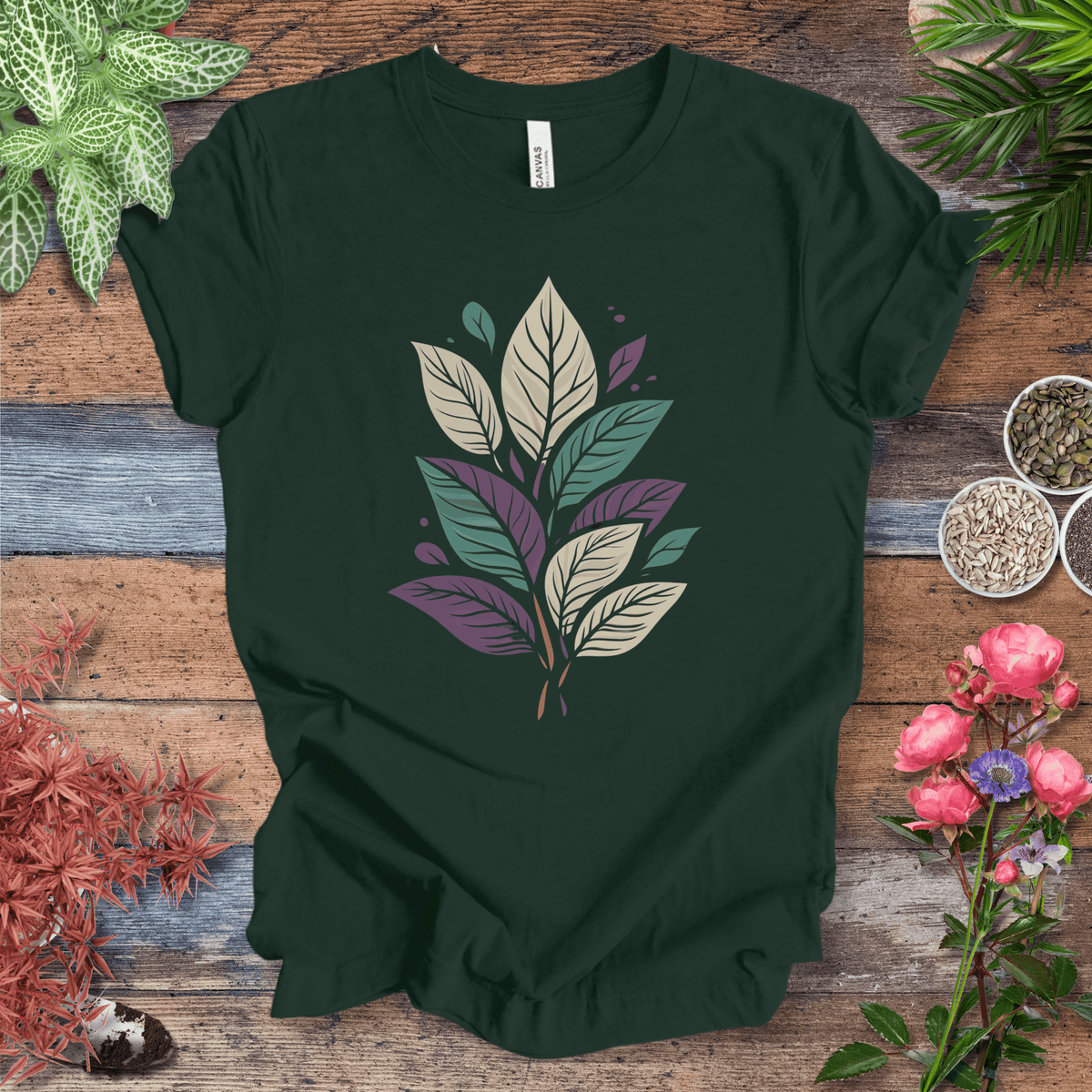 Pastel Botanical Bundle T-Shirt Gift For Plant Lover