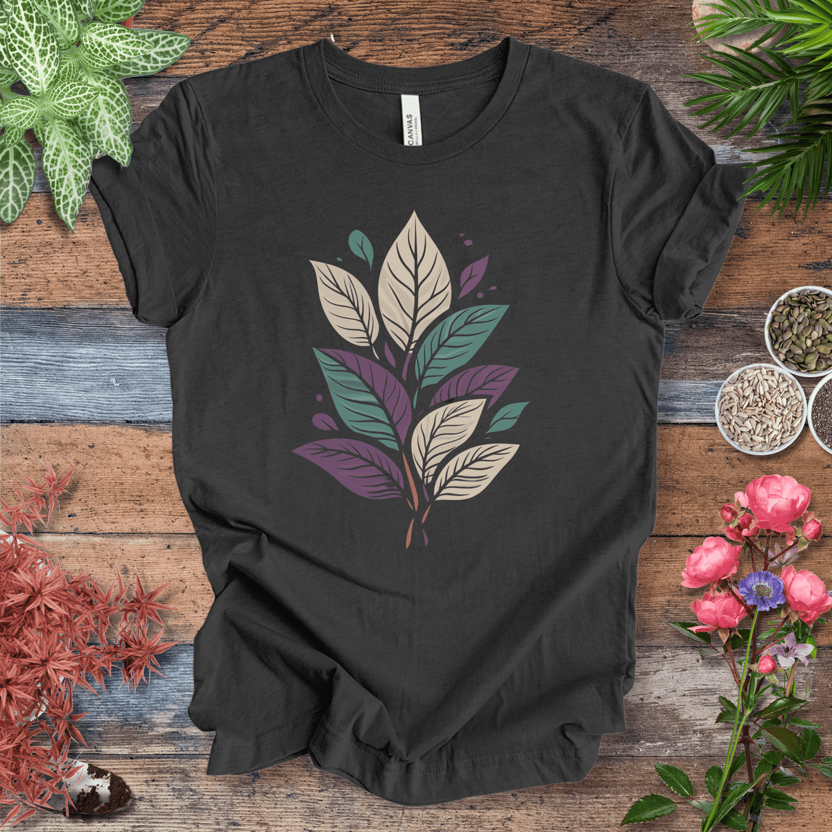 Pastel Botanical Bundle T-Shirt Gift For Plant Lover