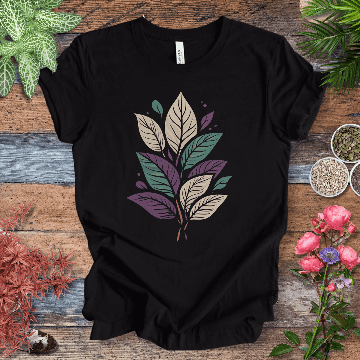 Pastel Botanical Bundle T-Shirt Gift For Plant Lover