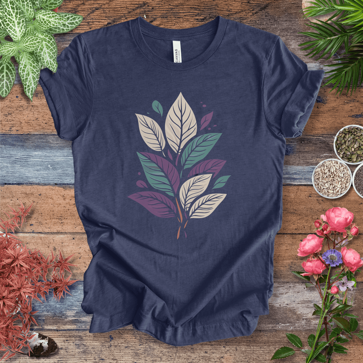 Pastel Botanical Bundle T-Shirt Gift For Plant Lover