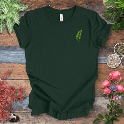 Minimal Tropical Banana Leaf T-Shirt Gift For Plant Lover