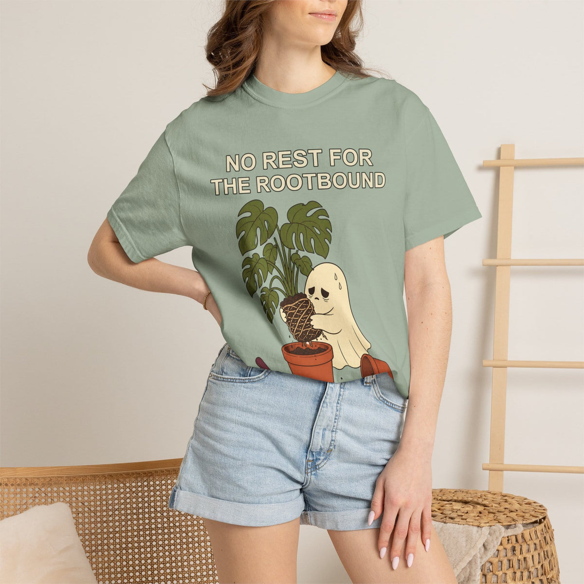Rootbound Ghost Halloween Shirt - Funny Plant Tee Gift For Plant Lover