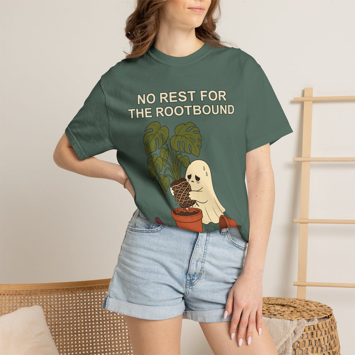 Rootbound Ghost Halloween Shirt - Funny Plant Tee Gift For Plant Lover