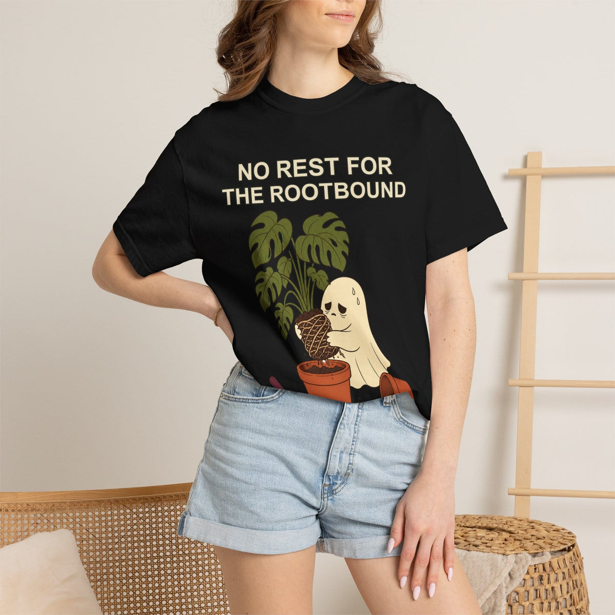 Rootbound Ghost Halloween Shirt - Funny Plant Tee Gift For Plant Lover