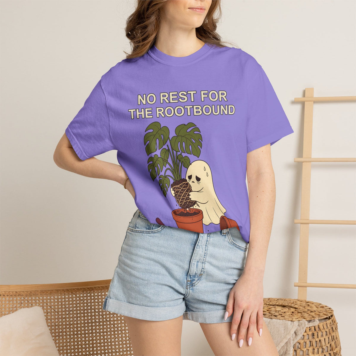 Rootbound Ghost Halloween Shirt - Funny Plant Tee Gift For Plant Lover