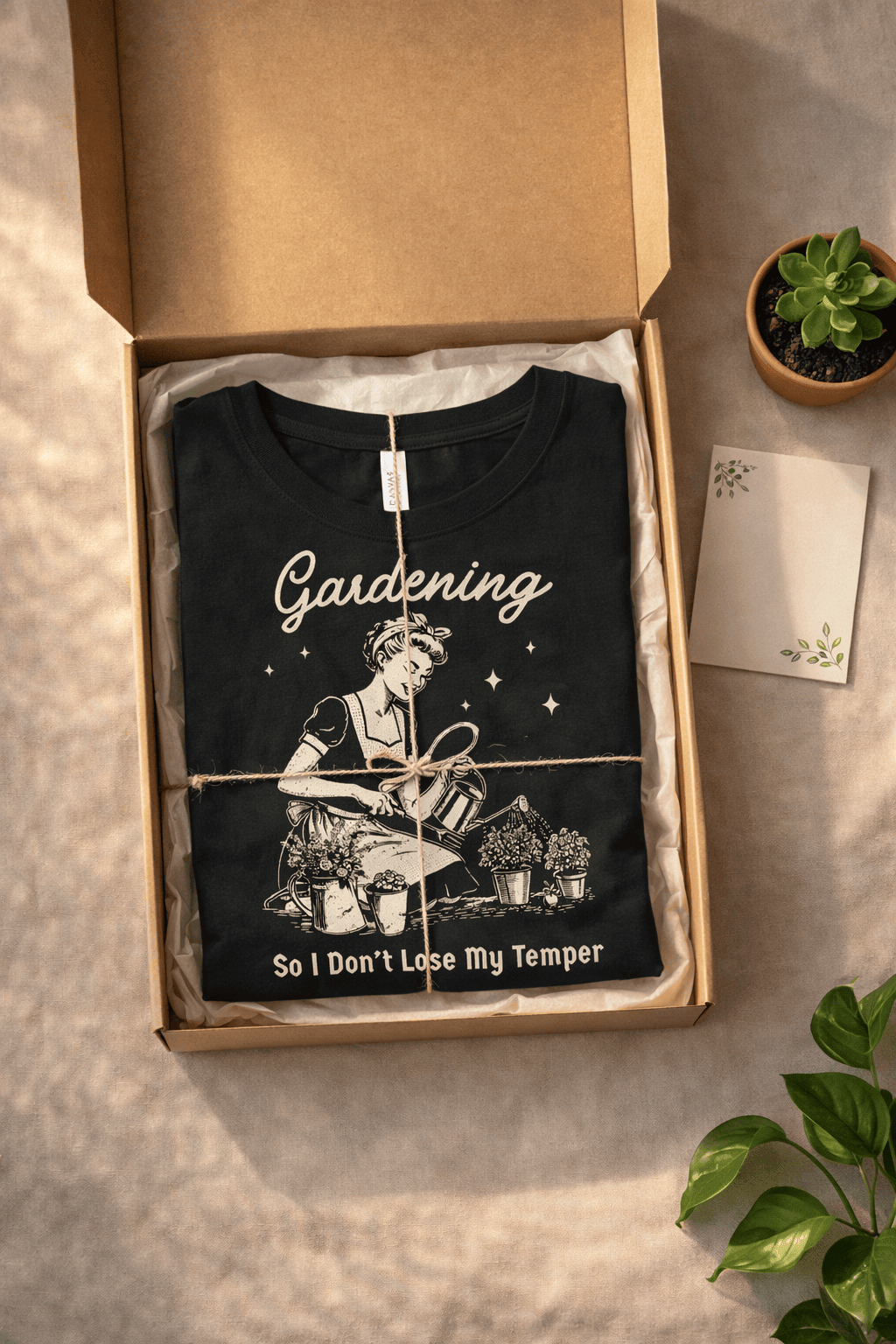 Gardening T-Shirt – “So I Don’t Lose My Temper” Funny Gardener Tee Gift For Plant Lover