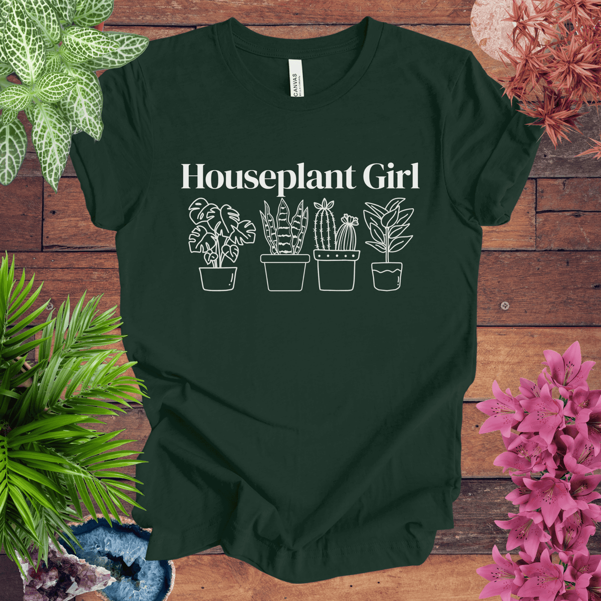 Houseplant Girl T-Shirt Gift For Plant Lover