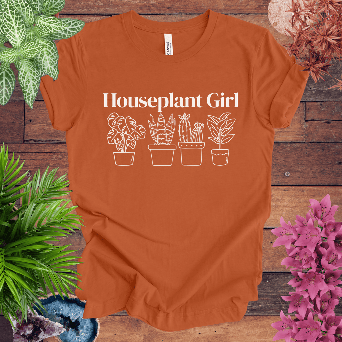 Houseplant Girl T-Shirt Gift For Plant Lover