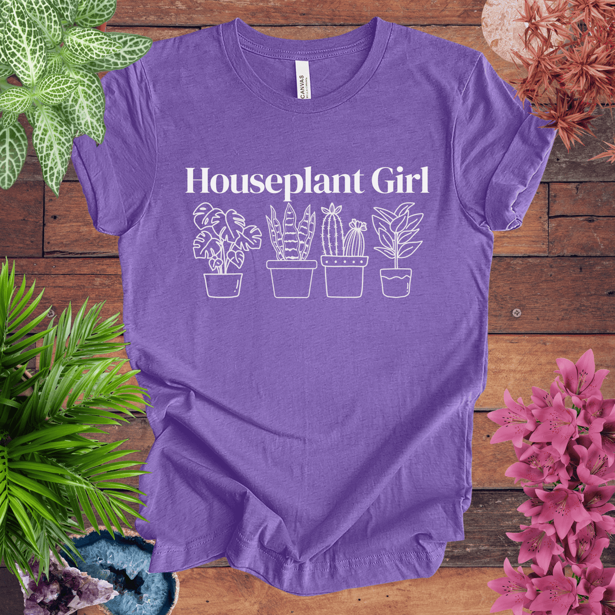 Houseplant Girl T-Shirt Gift For Plant Lover