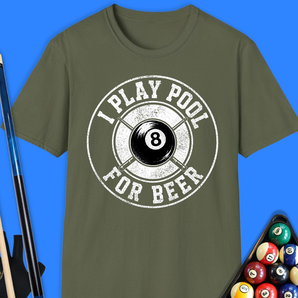 I Play Pool T-Shirt Gift For Pool Player