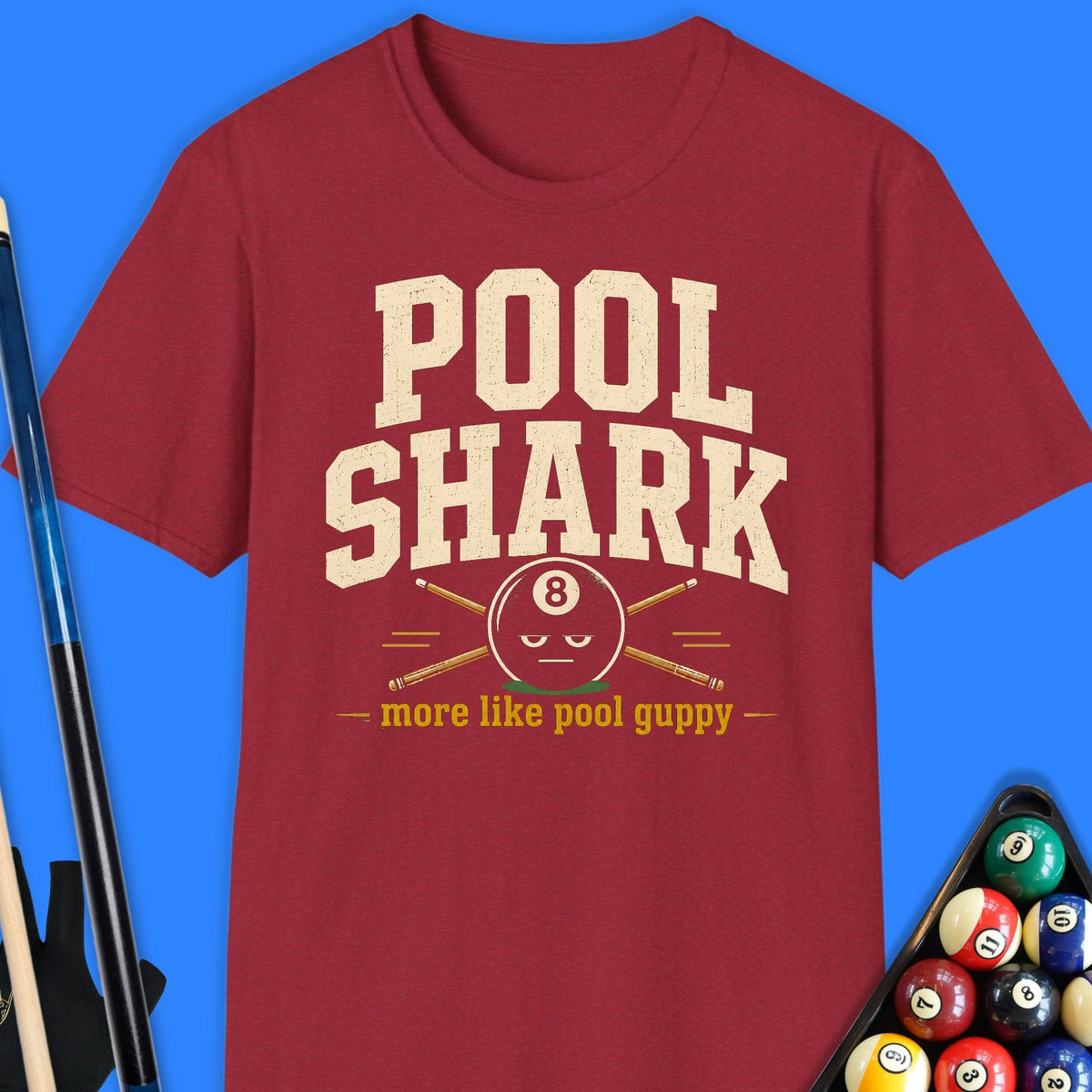 Pool Shark Guppy T-Shirt Gift For Pool Player