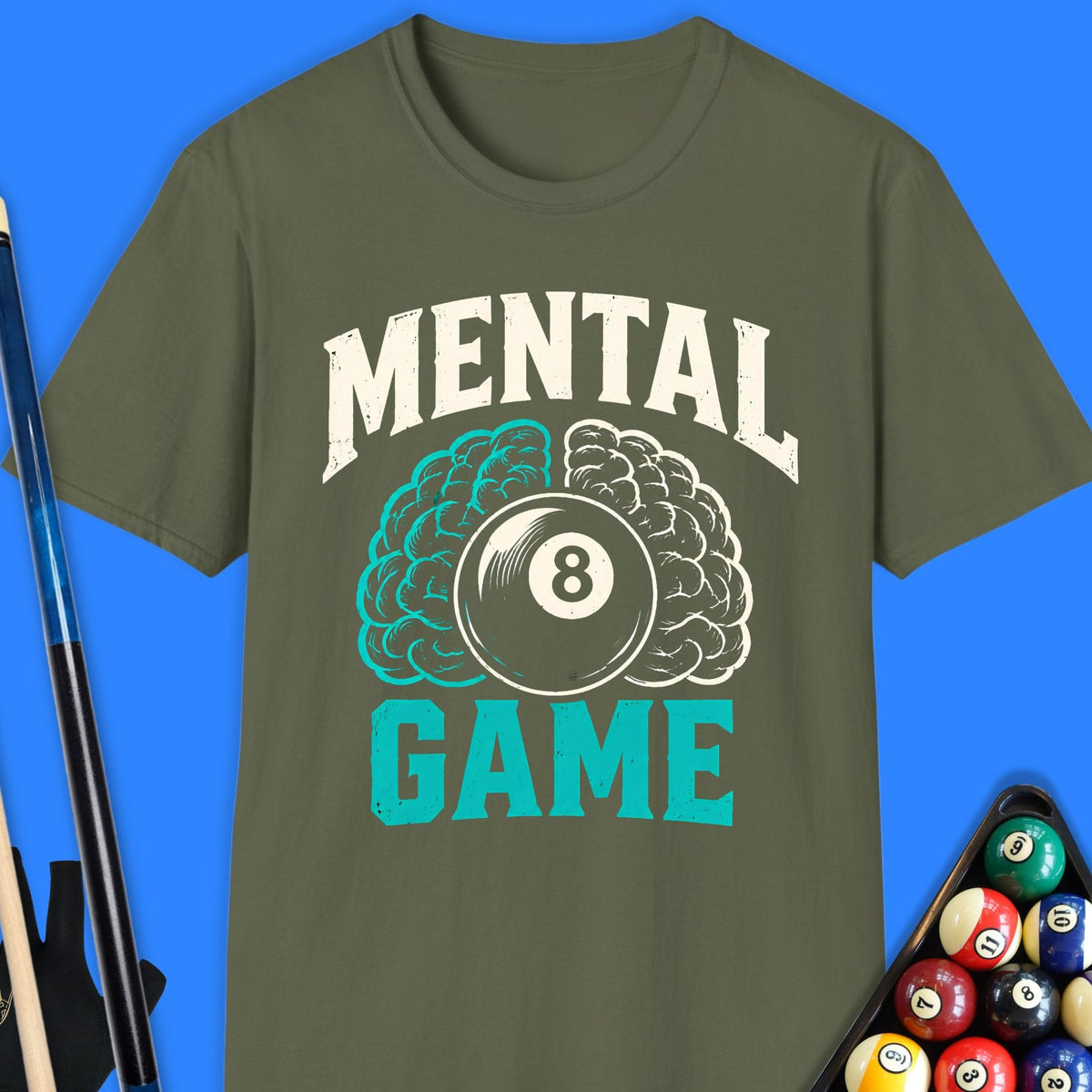 Mental Game Pool T-Shirt Gift For Pool Player