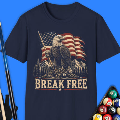 Break Free Pool T-Shirt Gift For Pool Player