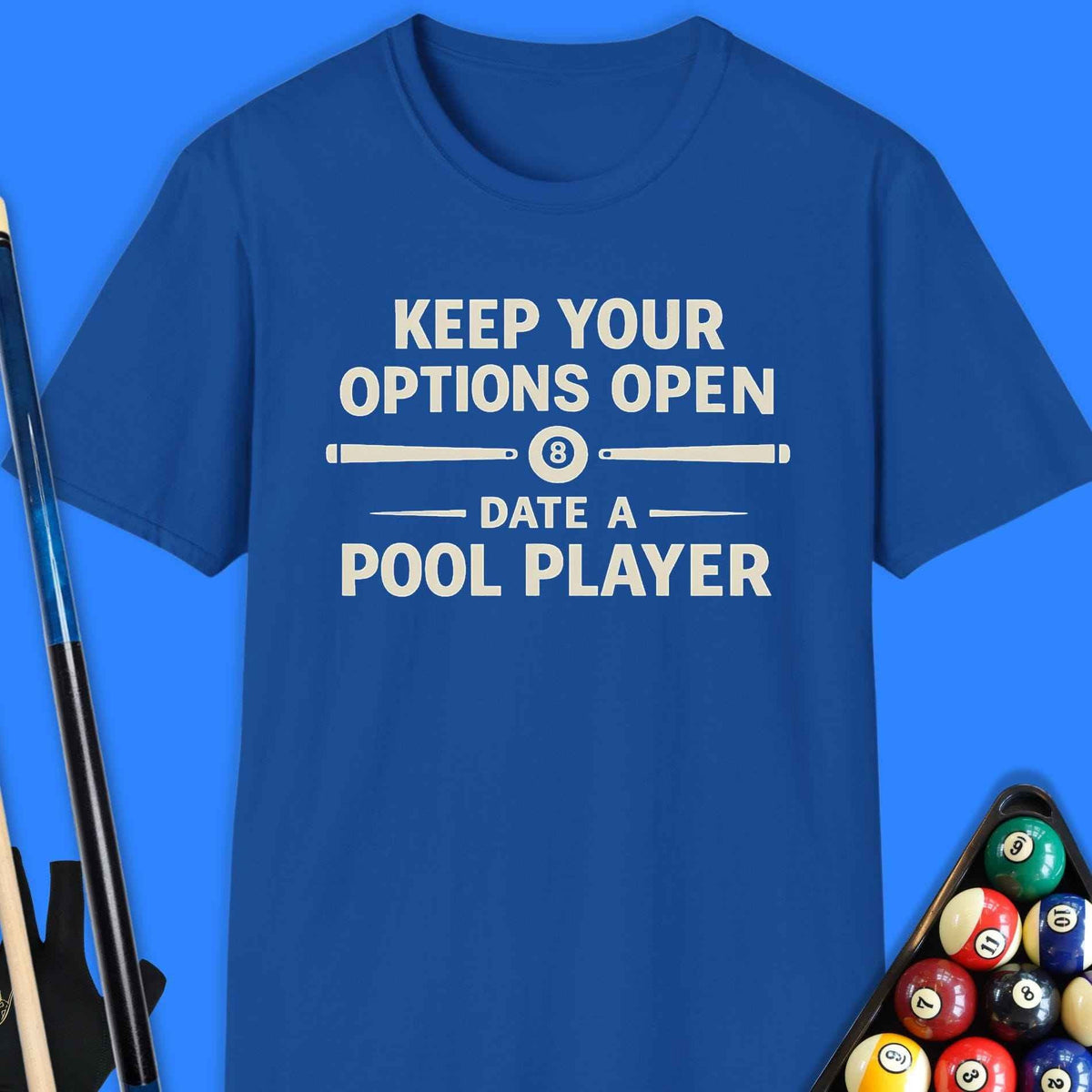 Date A Pool Player T-Shirt Gift For Pool Player