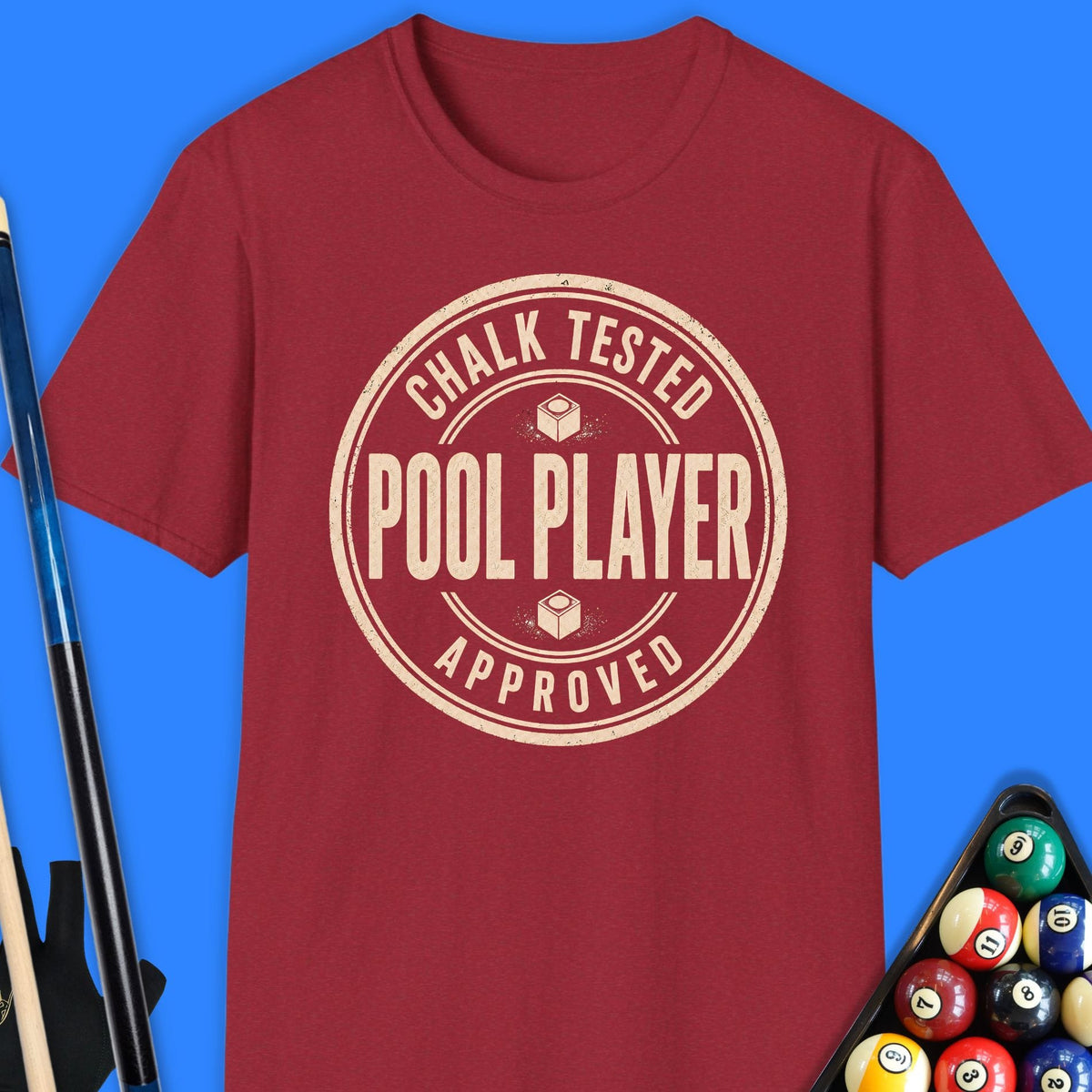 Chalk Tested Pool T-Shirt Gift For Pool Player