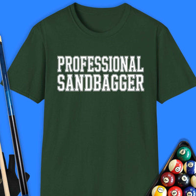 Professional Sandbagger Pool T-Shirt Gift For Pool Player
