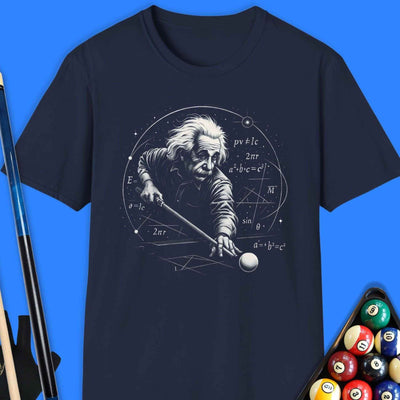 Einstein’s Precision Pool T-Shirt Gift For Pool Player