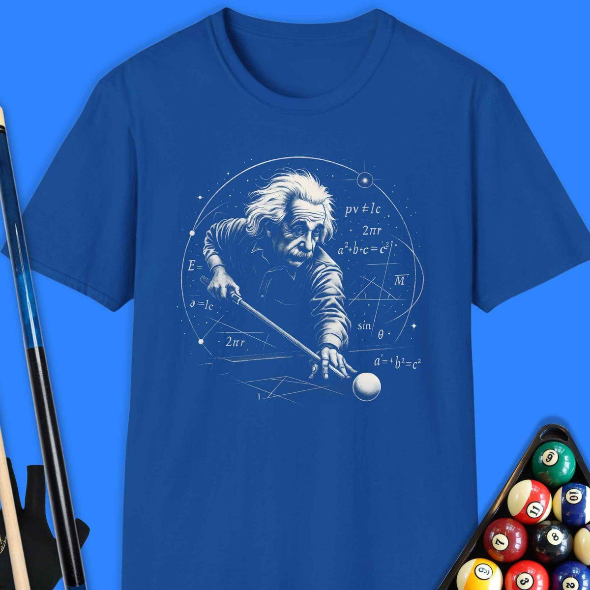 Einstein’s Precision Pool T-Shirt Gift For Pool Player