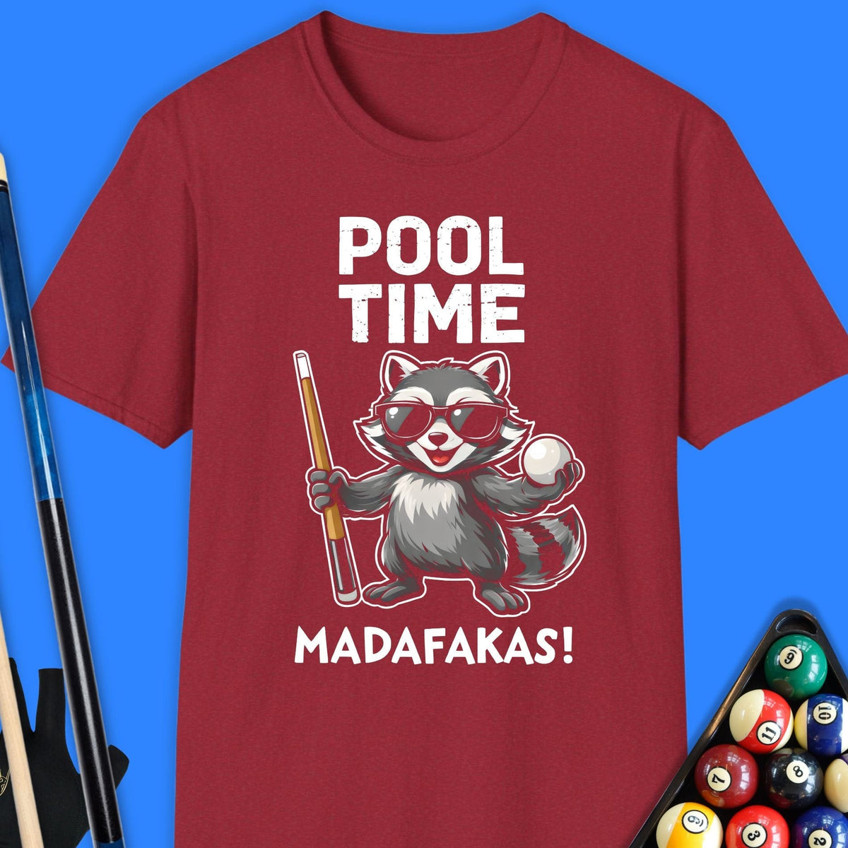 Pool Time Madafaka T-Shirt Gift For Pool Player