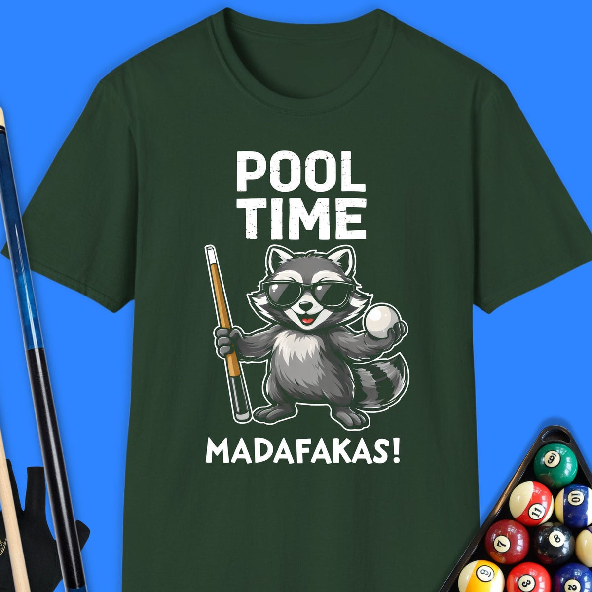 Pool Time Madafaka T-Shirt Gift For Pool Player