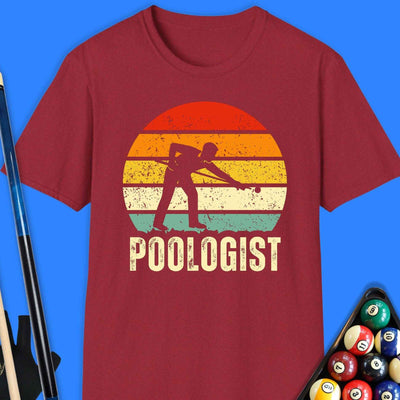Poologist T-Shirt Gift For Pool Player